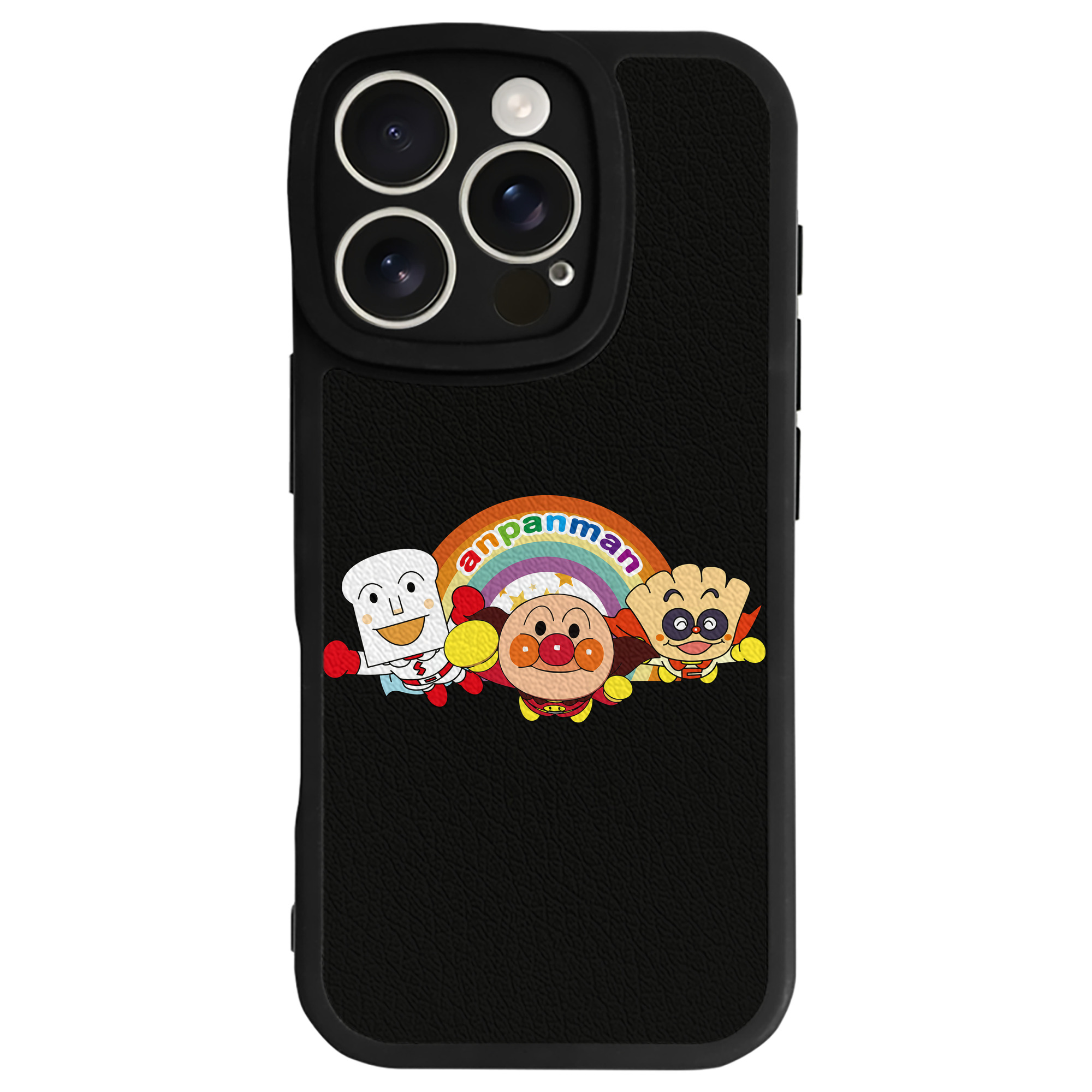 （画像用） アンパンマン Anpanman 【iPhone 16シリーズ対応】シリコンスマホケース（レザー調） 材質：シリコン